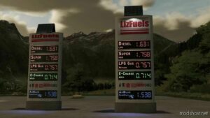 FS22 Placeable Mod: Digital Gas Station Displays (Image #2)