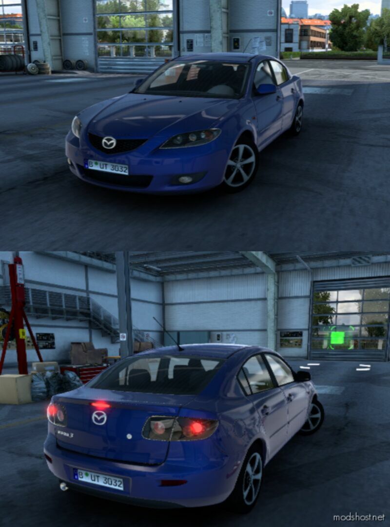 Mazda 3 Sedan 2005 [1.48] for Euro Truck Simulator 2