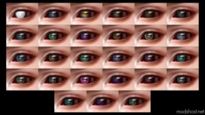 Sims 4 Female Mod: H.U.E – Goaty Eyes (Image #2)