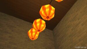 Sims 4 Object Mod: Hanging Paper Lanterns (Updated Lods) (Image #5)