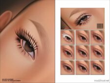 Maxis Match 2D Eyelashes N55 for Sims 4