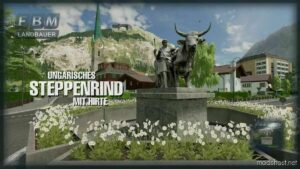 FS22 Placeable Mod: Steppe Cattle (Bull Gate) (Featured)