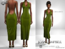 Sims 4 Everyday Clothes Mod: Luissa Dress (Image #2)