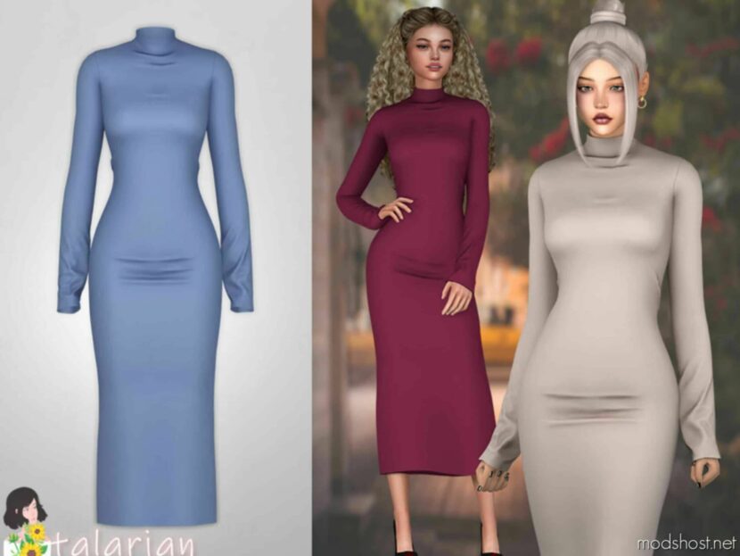 Charlie Dress for Sims 4