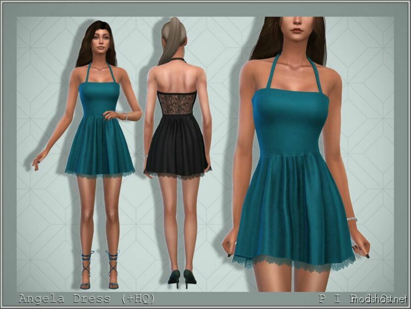 Angela Dress. for Sims 4