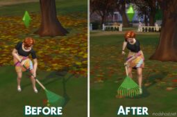 Fall Leaf Texture Override for Sims 4