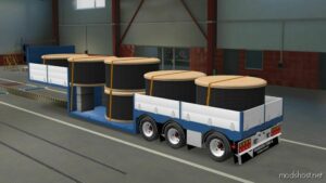 ETS2 Mod: Wells Flatbed Trailer 1.48.5 (Image #3)