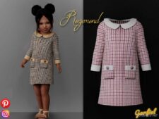 Rozemond – Cute Plaid Dress for Sims 4