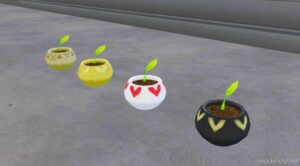 Sims 4 Object Mod: Decorative Planters Inspired By Pikmin Bloom (Image #3)