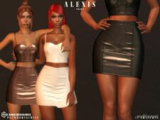 Sims 4 Elder Clothes Mod: Alexis SET (Image #2)