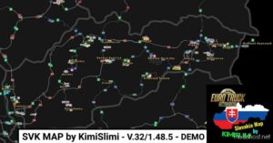 ETS2 Mod: SVK Map By Kimislimi V.32 – Demo 1.48.5 (Image #2)