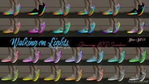 GTA 5 Player Mod: Walking ON Lights – LED Sneaker For MP Male & MP Female (Image #2)