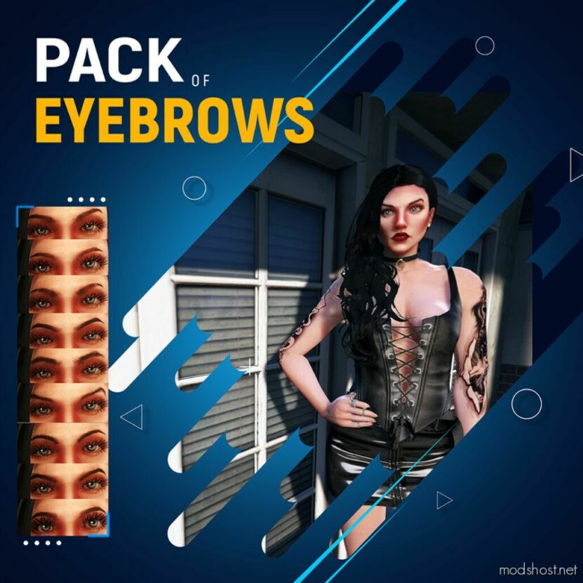 Custom Eyebrows Pack For MP Female [Replace | Singleplayer & Fivem] for Grand Theft Auto V