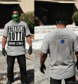 GTA 5 Player Mod: Families GTA Gang Shirts And Real Life Pack + ICE Cube Tshirt (Image #3)