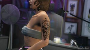 “Skull I” Tattoo For Female & Male for Grand Theft Auto V