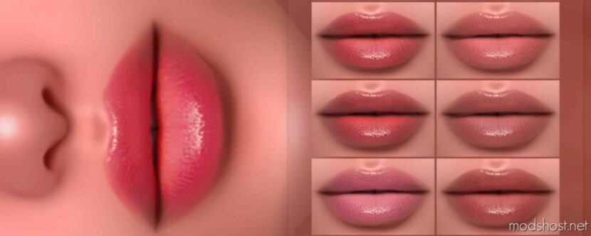 Lipstick Z437+HQ for Sims 4