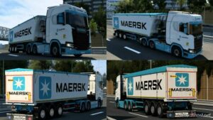 Skin Maersk Wielton Bulk Master By Rodonitcho Mods [1.48] for Euro Truck Simulator 2