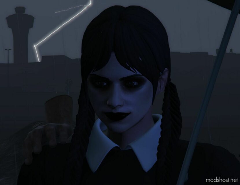 Wednesday Addams Costume [With Props] for Grand Theft Auto V