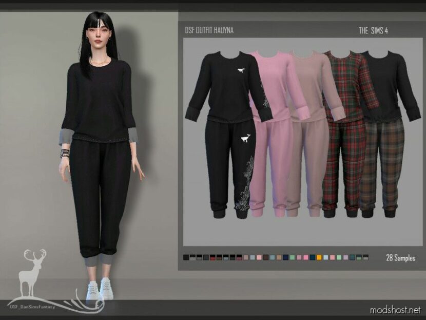 Outfit Hauyna for Sims 4