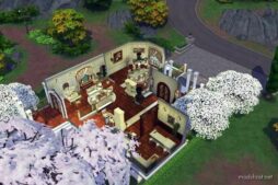 Sims 4 House Mod: Enchantress's Mansion • NO CC | Halloween 2023 (Image #14)