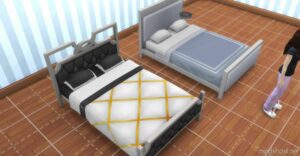 Sims 4 Mod: Clip-Able Separated Vintage Glamor Beds And BED Frames (Image #2)
