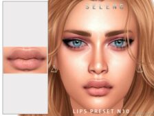 Lips Preset N10 for Sims 4