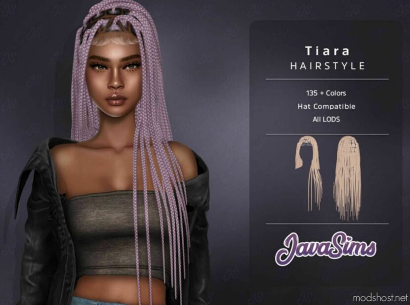 Tiara Hairstyle for Sims 4
