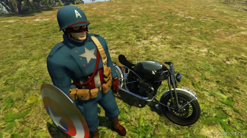 GTA 5 Player Mod: Captain America WW1 Addon PED (Featured)