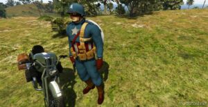 GTA 5 Player Mod: Captain America WW1 Addon PED (Image #2)