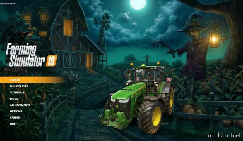 Halloween 2023 Menu Background for Farming Simulator 19