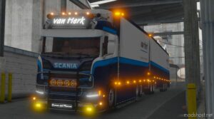 GTA 5 Vehicle Mod: Dolly + Trailer Scania R650 VAN Herk ELS (Image #5)