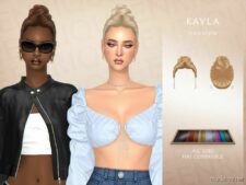 Kayla Hairstyle for Sims 4