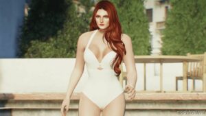 GTA 5 Player Mod: Blue Jeans ~ Lana DEL REY Swimsuit (Image #2)