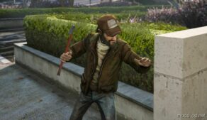 GTA 5 Player Mod: Kenny (TWD Season 2) (Image #2)