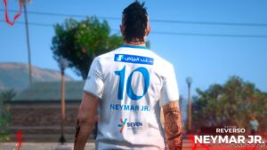 GTA 5 Player Mod: AL Hilal T-Shirt – Neymar JR (Image #5)