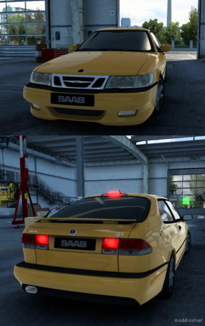 Saab 9_3 Aero 2002 [1.48] for Euro Truck Simulator 2