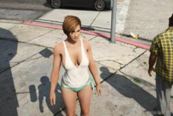 GTA 5 Player Mod: Lisa Hamilton DOA (Psychics Hair) V1.1 (Image #4)