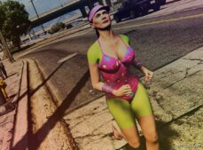 GTA 5 Player Mod: 90’s Workout Clothes For Amanda (Image #5)