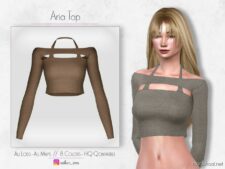 Sims 4 Female Clothes Mod: Aria TOP – ACN 314 (Featured)