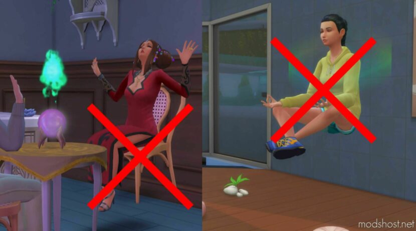 NO Floating AT High Skill Levels for Sims 4