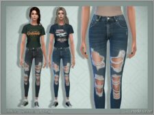 Kris Jeans (Ripped) for Sims 4