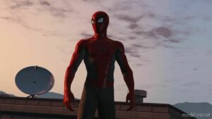 GTA 5 Player Mod: Retexture For PS4 Spider-Man V1.1 (Image #4)