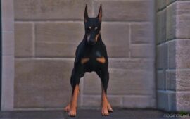 GTA 5 Player Mod: Doberman 4K (Replace) (Image #3)