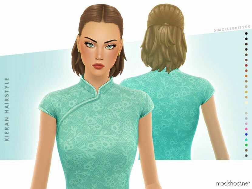 Sims 4 Female Mod: Kieran Hairstyle (Featured)
