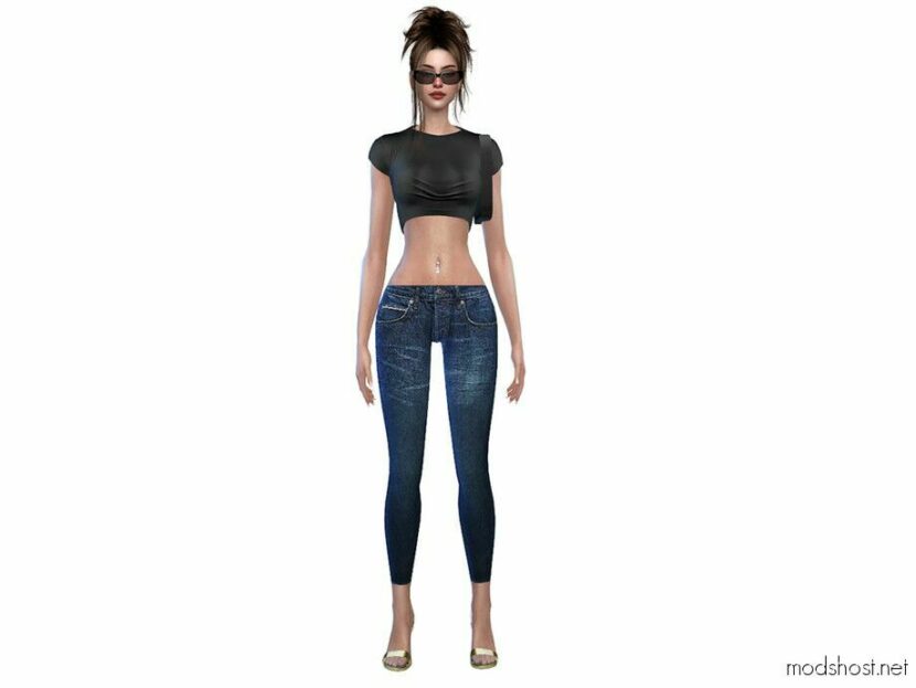 Esmeralda LOW Rise Jeans for Sims 4