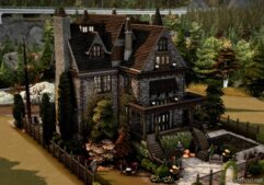 Sims 4 House Mod: Dark Mansion No CC (Image #8)