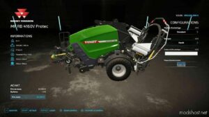 FS22 Fendt Baler Mod: Rotana 160V / Massey Ferguson 4160V (Image #2)