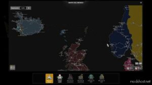 ETS2 ProMods Mod: Colored Map For Promods 1.48.5 (Image #3)