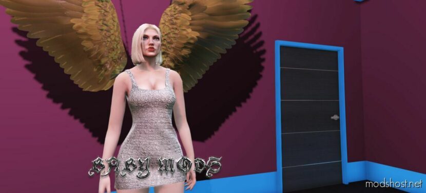 GTA 5 Player Mod: Vanna Metallic Mini Dress – MP Female (Featured)