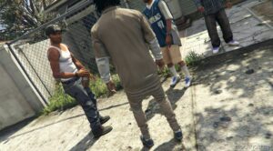 GTA 5 Player Mod: Dickies Khaki Outfit For Franklin (Image #4)